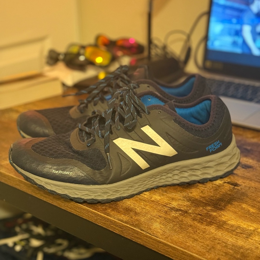 New Balance Black and Blue Athletic Shoes